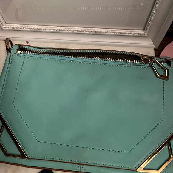 Botkier Leather Turquoise Clutch - Picture 5 of 11